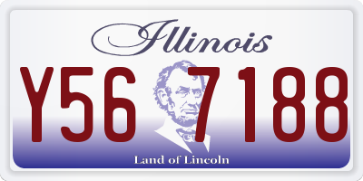 IL license plate Y567188