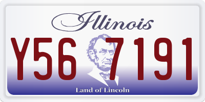 IL license plate Y567191