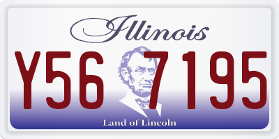 IL license plate Y567195