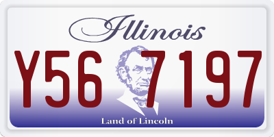 IL license plate Y567197