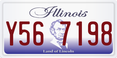 IL license plate Y567198