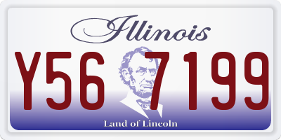 IL license plate Y567199