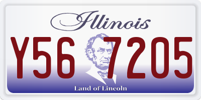 IL license plate Y567205