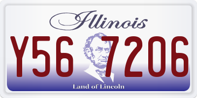 IL license plate Y567206
