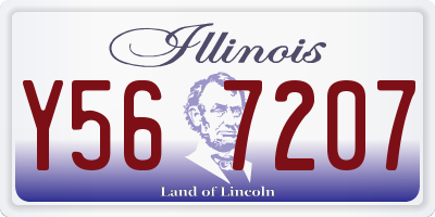 IL license plate Y567207