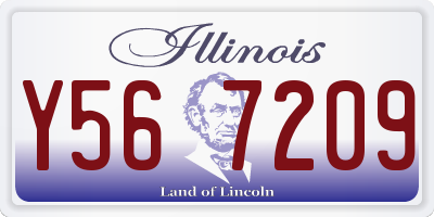 IL license plate Y567209