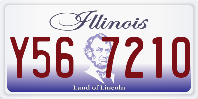 IL license plate Y567210