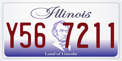 IL license plate Y567211