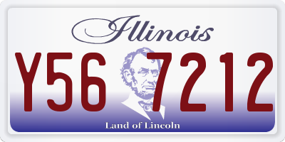 IL license plate Y567212