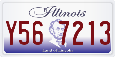 IL license plate Y567213