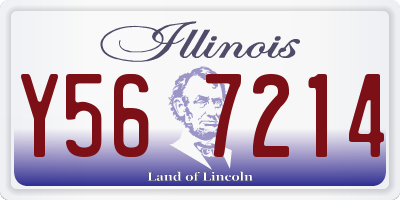 IL license plate Y567214