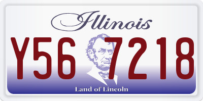 IL license plate Y567218