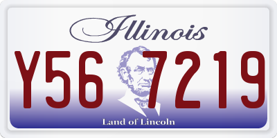 IL license plate Y567219