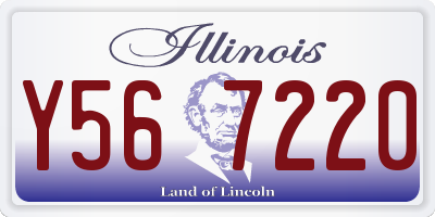 IL license plate Y567220
