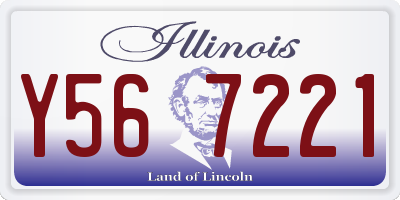 IL license plate Y567221