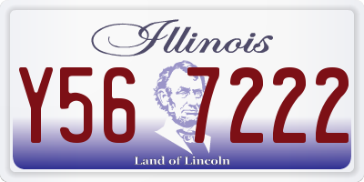 IL license plate Y567222