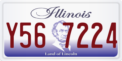 IL license plate Y567224