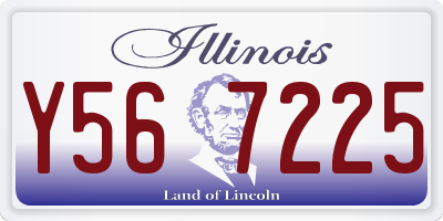 IL license plate Y567225