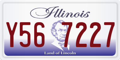 IL license plate Y567227