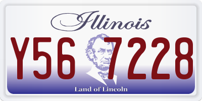 IL license plate Y567228