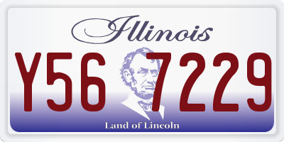 IL license plate Y567229
