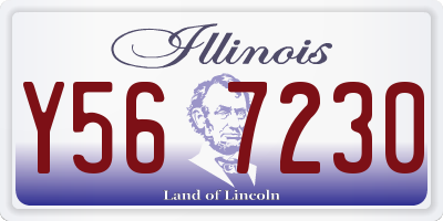 IL license plate Y567230
