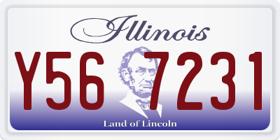 IL license plate Y567231