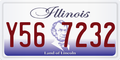IL license plate Y567232