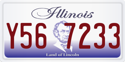 IL license plate Y567233