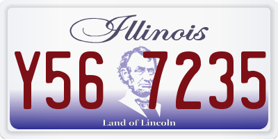 IL license plate Y567235