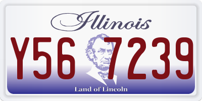 IL license plate Y567239