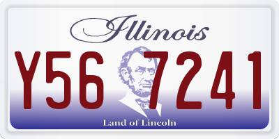 IL license plate Y567241