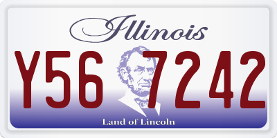 IL license plate Y567242