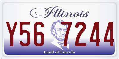 IL license plate Y567244