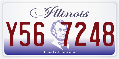 IL license plate Y567248
