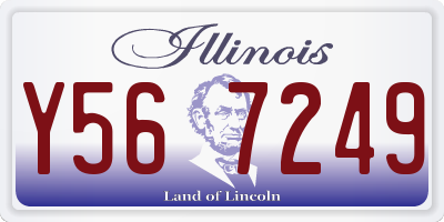 IL license plate Y567249