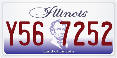 IL license plate Y567252