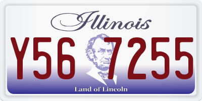 IL license plate Y567255