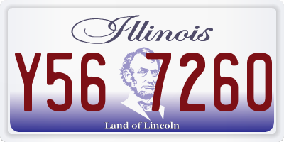 IL license plate Y567260