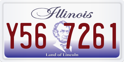 IL license plate Y567261