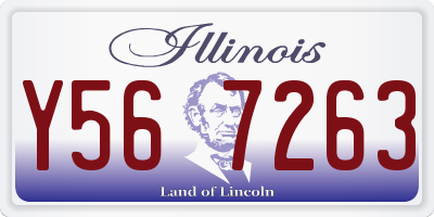 IL license plate Y567263