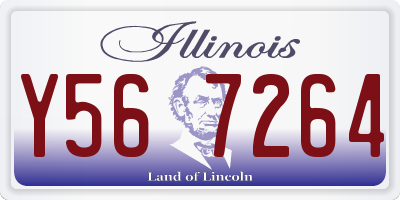 IL license plate Y567264