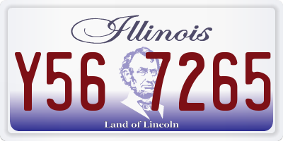IL license plate Y567265