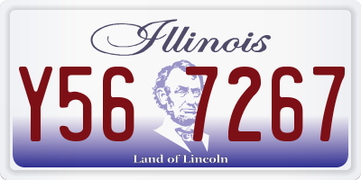 IL license plate Y567267