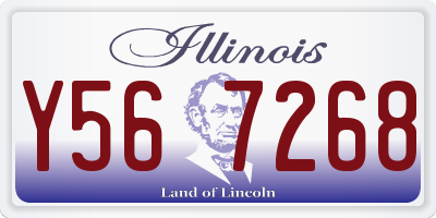 IL license plate Y567268