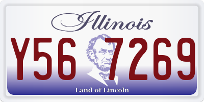 IL license plate Y567269