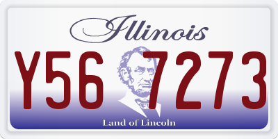 IL license plate Y567273