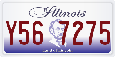 IL license plate Y567275