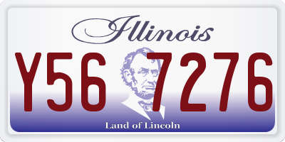 IL license plate Y567276
