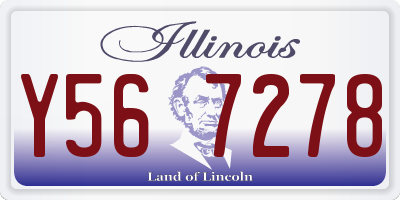IL license plate Y567278